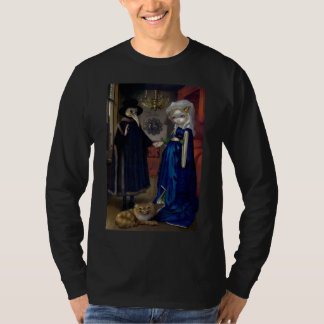 Alice i en Van Eyck Porträtt SHIRT wonderland goth T