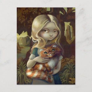 "Alice i ett Da Vinci Porträtt" vykort