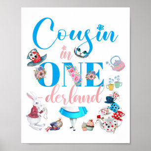 Alice i födelsedagens familjskusin i Nederländerna Poster
