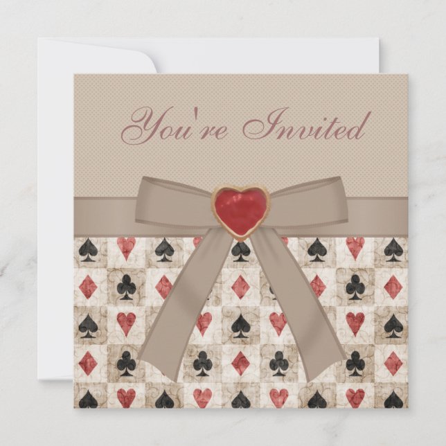 Alice i för HatterTea för underland tokigt party Inbjudningar (Framsida)