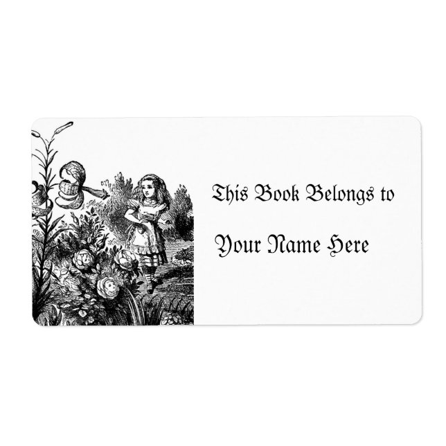 Alice i Garden Fraktsedel (Framsidan)