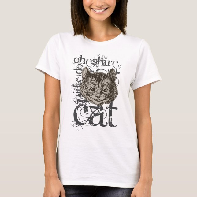 Alice i Grunge för underlandCheshire katt Tee Shirt (Framsida)