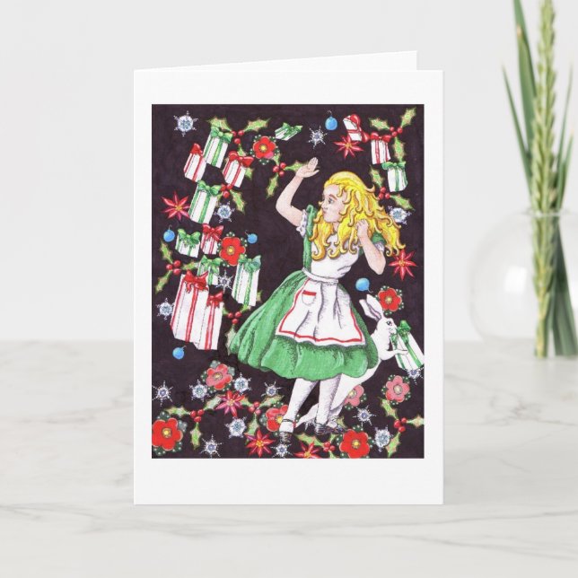 "Alice i helgdaghelvete" kort (Framsida)
