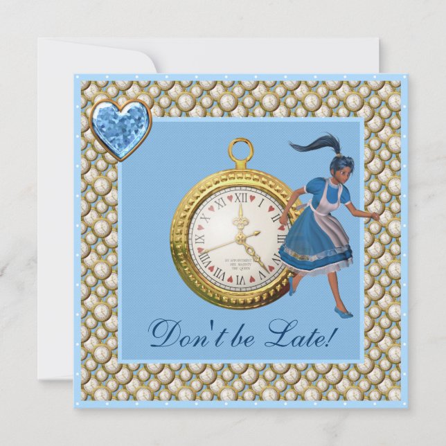 Alice i Inbjudningskorten under Wonderland Mad Hat Inbjudningar (Framsida)