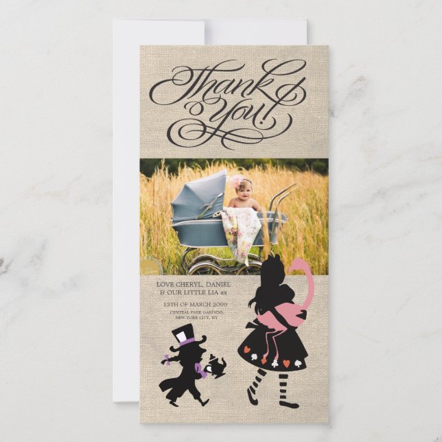 Alice i kort för foto för underlandtackbaby (Framsida)