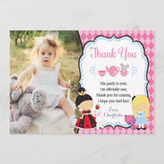 Alice i kort för ONEderland födelsedagtack