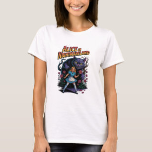 Alice i Nightmareland - Tecknaden Mörk T Shirt