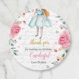 Alice i Onederland 1:a födelsedagen Mad Tea Party  Gåvor Etiketter