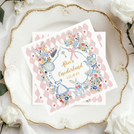 Alice i ONEderland 1:a födelsedagen Pappersservett