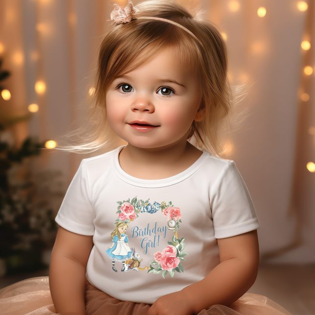 Alice i Onederland Birthday Girl T Shirt (Alice in Onederland Birthday Girl Baby T-Shirt
)