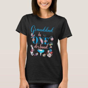 Alice i Onederland Family Granddad i Birthda T Shirt