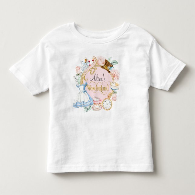 Alice i Onederland, flicka 1 år T Shirt (Framsida)