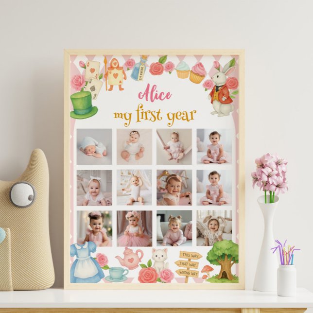 Alice i Onederland Foto Milestone Poster (Skapare uppladdad)