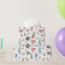 Alice i Onederland Thmet Wrapping Papper Presentpapper