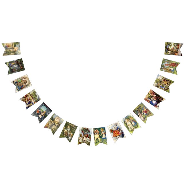 Alice i ROLIG PARTYFLAGGOR för underland Vimplar (Alla)