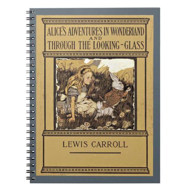 Alice i Spegellandet Anteckningsbok (Framsidan)