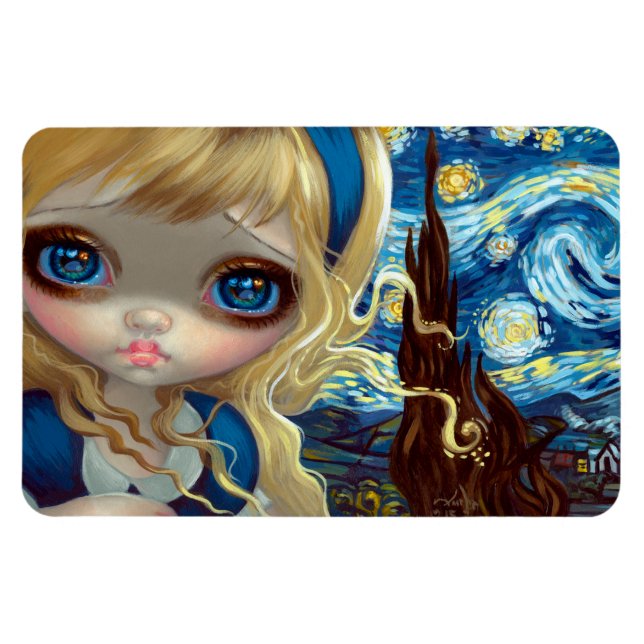 "Alice i Starry Natt" Flex Magnet (Horisontell)