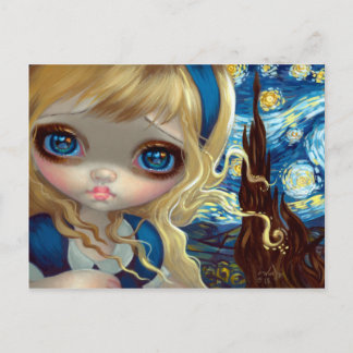 "Alice i Starry Natt" vykort
