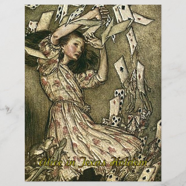 Alice i Texas Holdem Poker Reklamblad (Framsidan)