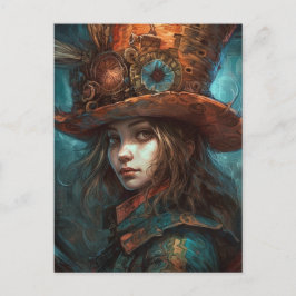 Alice i Top hat Vykort