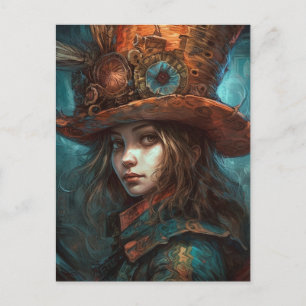 Alice i Top hat Vykort
