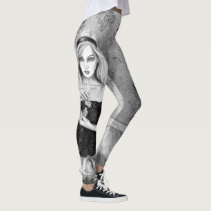 Alice i underland All över damasker Leggings