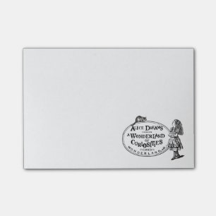 Alice i underland av den Curiousities W/Cheshire Post-it Block