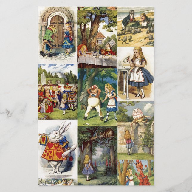 alice i underland brevpapper (Framsida)