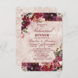 Alice i Underland Bröllop Rehearsal Dinner Inbjudningar