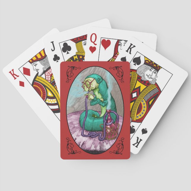 Alice i underland - Caterpillar Casinokort (Baksidan)