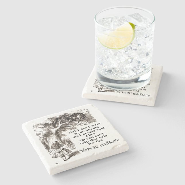 Alice i underland; Cheshire katt med Alice Underlägg Sten (Sidan)