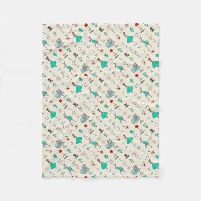 Alice i underland fleecefilt (Framsidan)