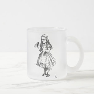 Alice i underland frostad glasmugg