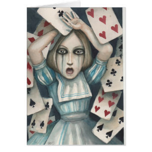 Alice i underland hälsningskort