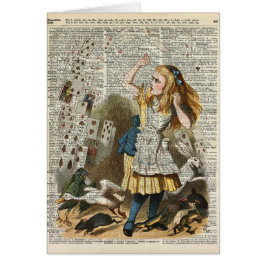Alice i underland hälsningskort