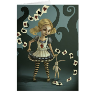 Alice i underland hälsningskort