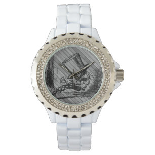 Alice (i underland) Hatteremaljklockan Armbandsur