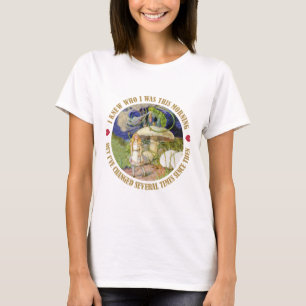 Alice i underland - jag visste vem jag var denna t-shirt