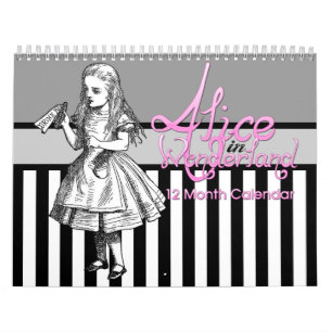 Alice i underland kalender för 12 månad