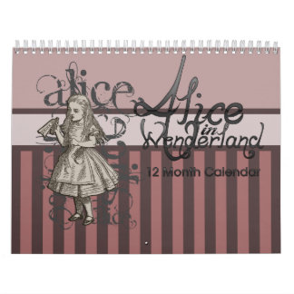 Alice i underland kalender för 12 månad