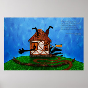 Alice i underland - kanin hus poster