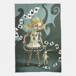 Alice i underland kökshandduk