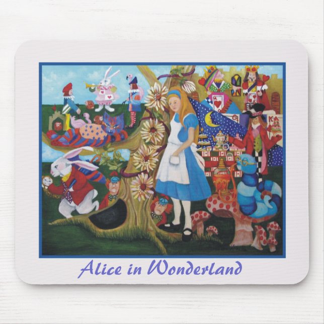 Alice i underland musmatta (Framsidan)