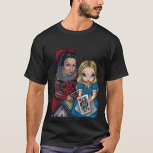 Alice i underland och drottningen av hjärtor tee shirt