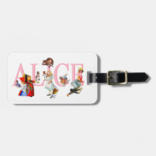 Alice i underland och vänner bagagebricka