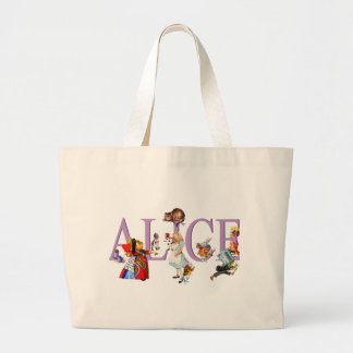 Alice i underland och vänner jumbo tygkasse