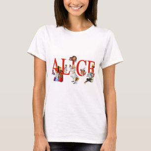 Alice i underland och vänner tee shirt