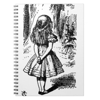 Alice i underland - original- illustration anteckningsbok