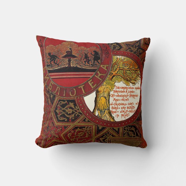 Alice i underland, "som den Cheshire katten" Kudde (Framsida)