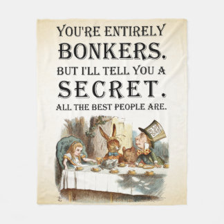 Alice i underland - Teaparty - Bonkers Fleecefilt